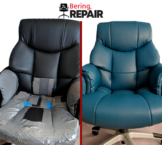 Antes y despues en tapizado en Piel
